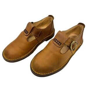 Dr. Martens Vintage Brown Leather T-Strap Mary Janes